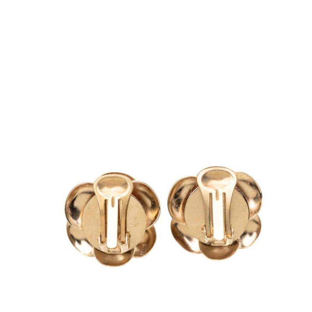 CHANEL White Logo Earrings - Picture 2 of 3